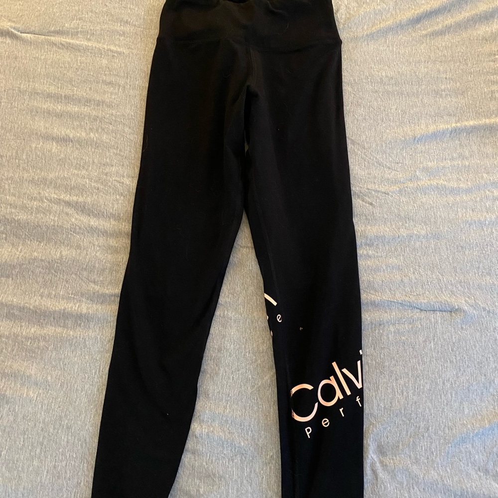 Calvin Klein Black Leggings Athletic Fit